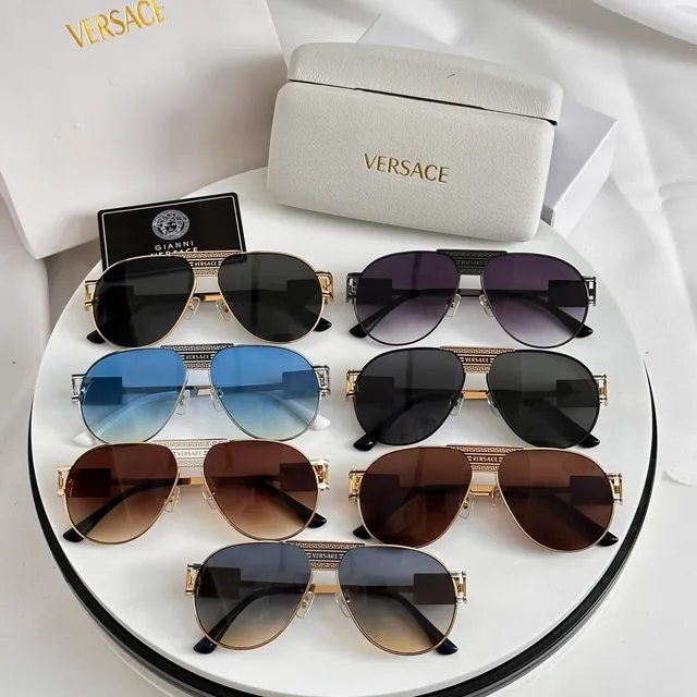 Versace Odissea Óculos de Sol Aviador com Lentes Gradient 2