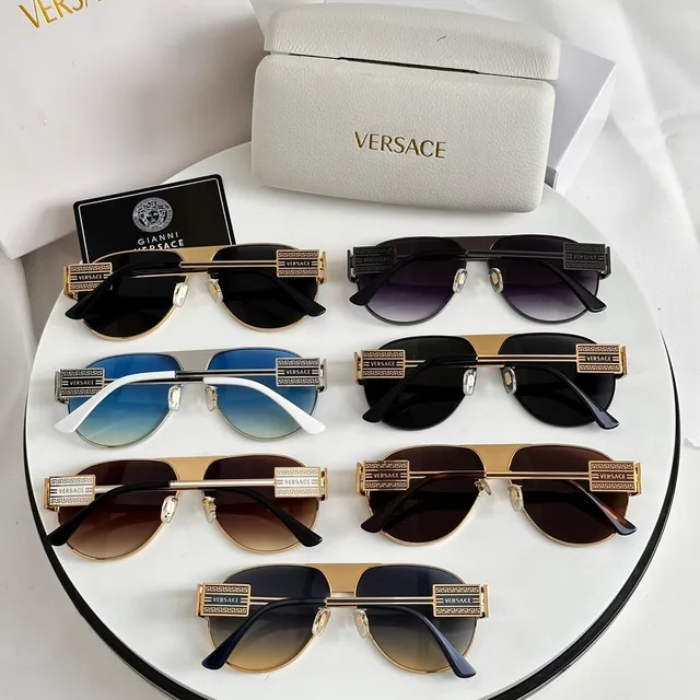 Versace Odissea Óculos de Sol Aviador com Lentes Gradient 3