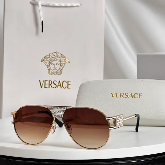 Versace Odissea Óculos de Sol Aviador com Lentes Gradient 7