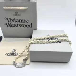 Vivienne Westwood قلادة لؤلؤ كروية سلسلة