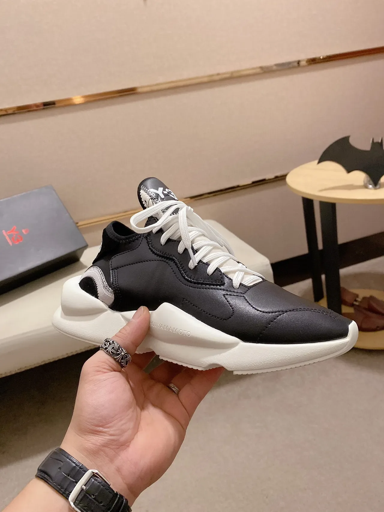 Y-3 Kaiwa Tênis Lifestyle Preto e Branco 7