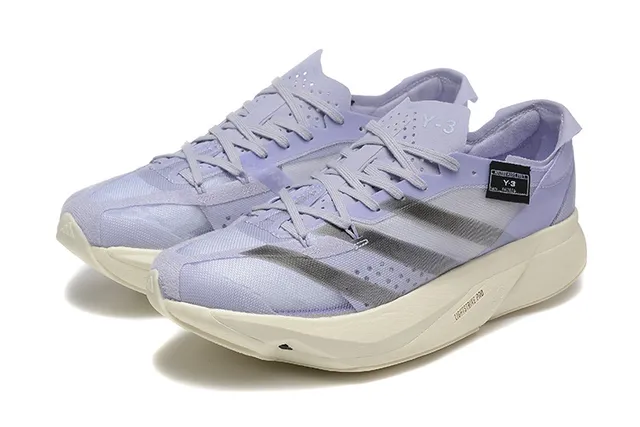 Y-3 Lightstrike Pro أحذية جري بنفسجي خطوط تدرجية 2