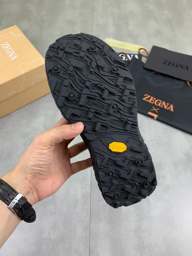 Zegna x Norda سكينرز أسود شبكة تقنية نمط حياة 3