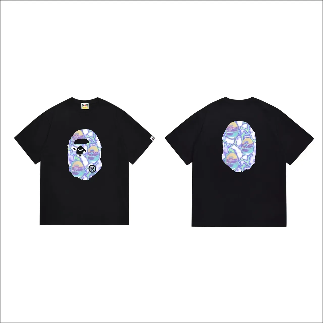 Camiseta gráfica iridescente Ape Head A Bathing Ape 2