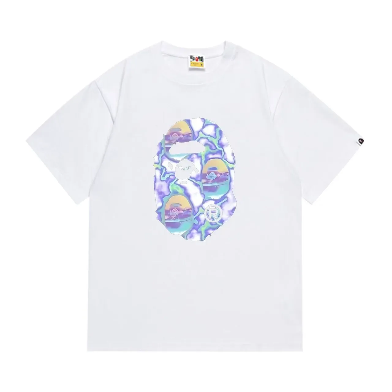 Camiseta gráfica iridescente Ape Head A Bathing Ape 4