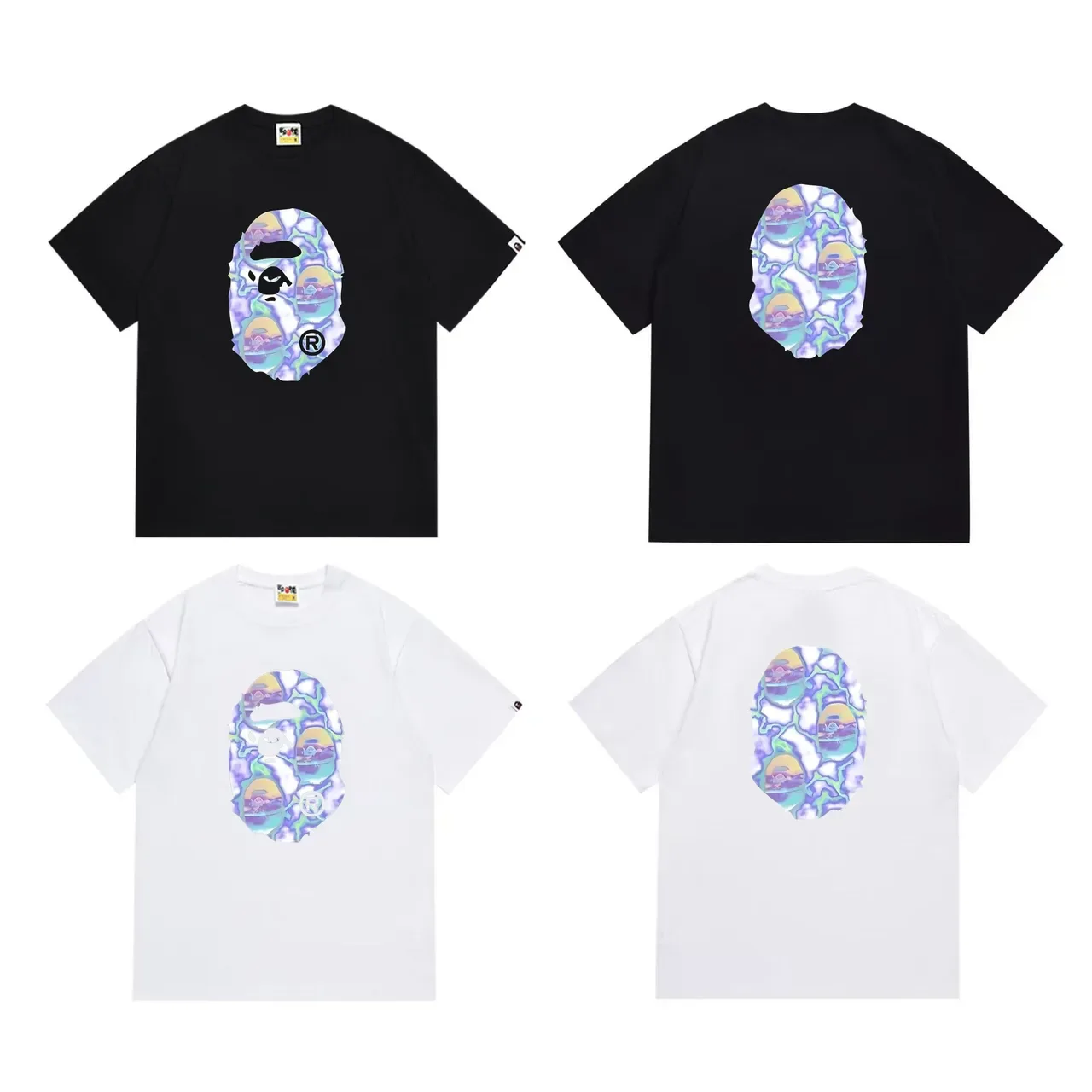 Camiseta gráfica iridescente Ape Head A Bathing Ape 6