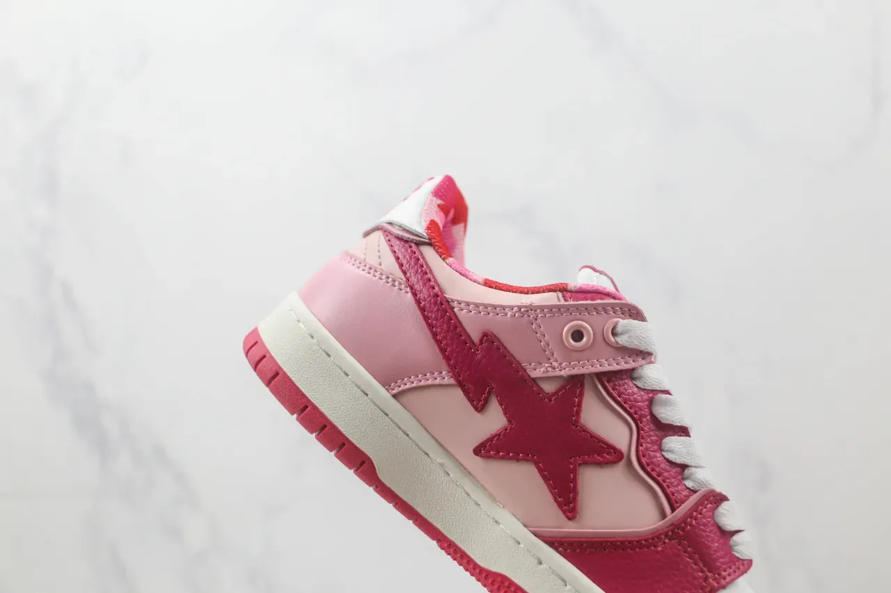 A Bathing Ape BAPE STA Pink Star Lightning Bolt জীবন শৈলী স্নিকার 5
