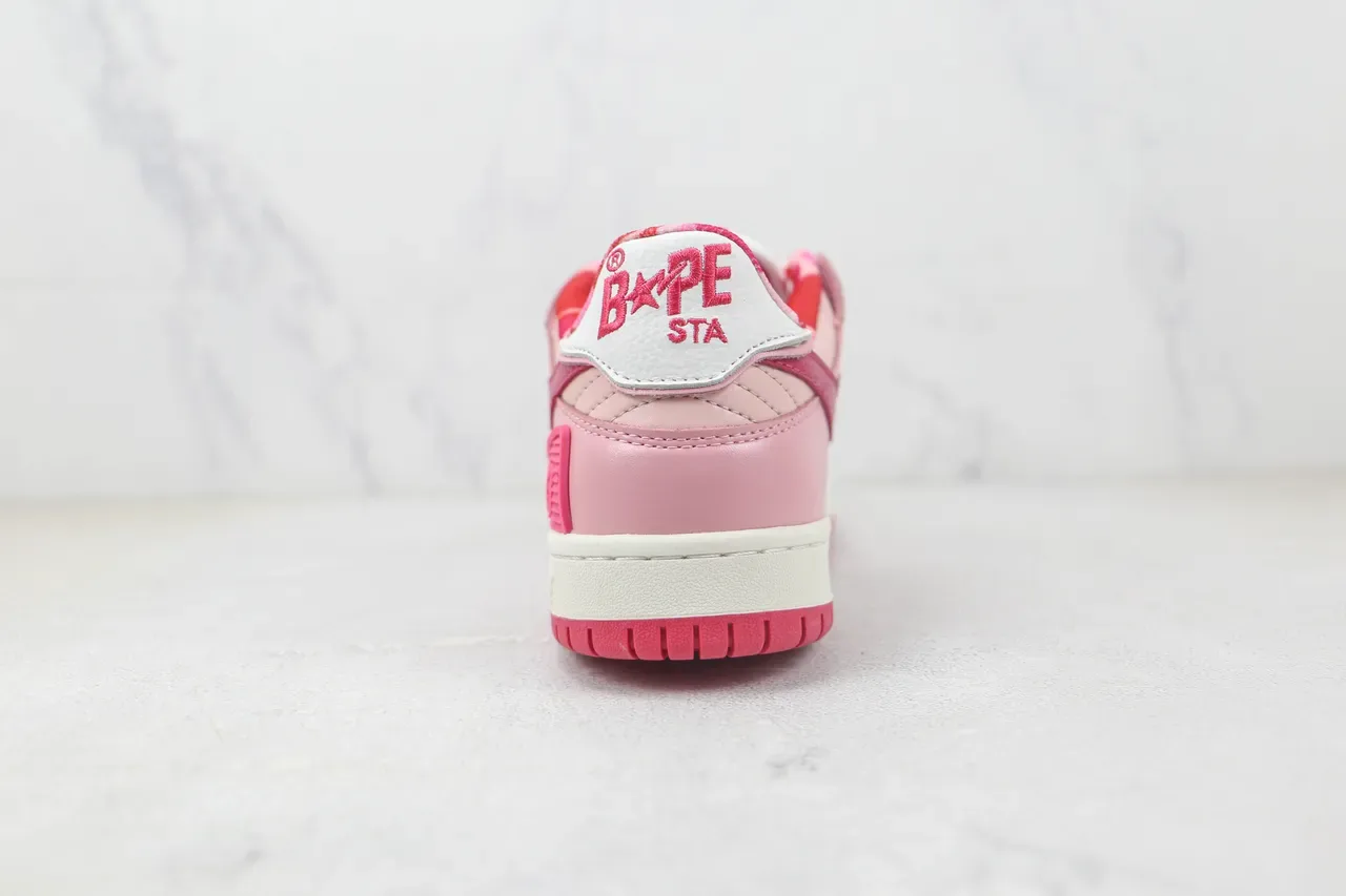 A Bathing Ape BAPE STA Pink Star Lightning Bolt জীবন শৈলী স্নিকার 9