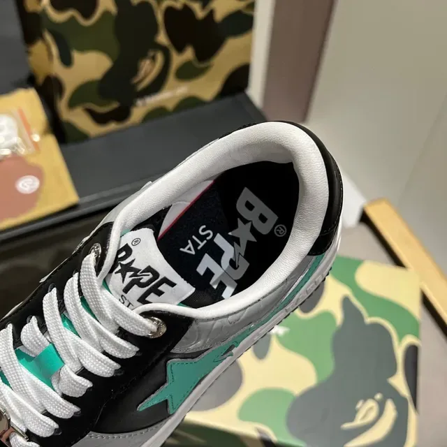 A Bathing Ape BAPE STA turquesa negro gris zapatillas lifestyle 2