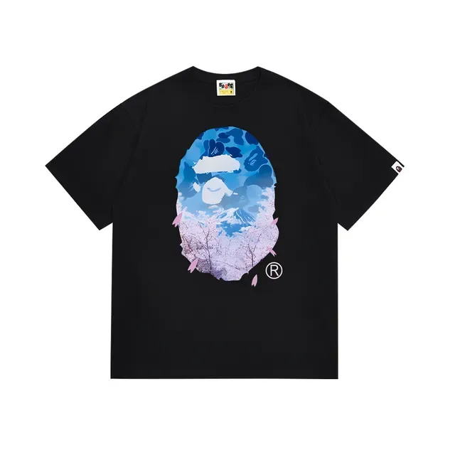 Camiseta A Bathing Ape con estampado de cabeza de mono 3