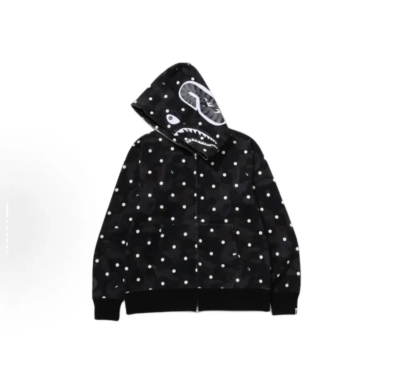 A Bathing Ape Shark কালো সাদা ABC ক্যামো হুডি 3