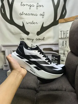 Adidas Adizero Evo SL ATR tênis de corrida brancos e pretos 5