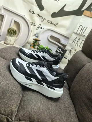 Adidas Adizero Evo SL ATR tênis de corrida brancos e pretos 7