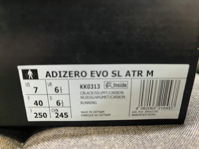 Adidas Adizero SLATR Chaussures de course noires argentées rouges 2