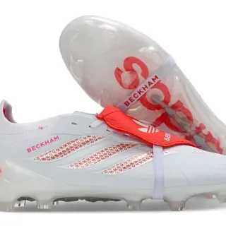Adidas Beckham X Speedflow Blanco Rojo Firm-Ground Zapatos de fútbol