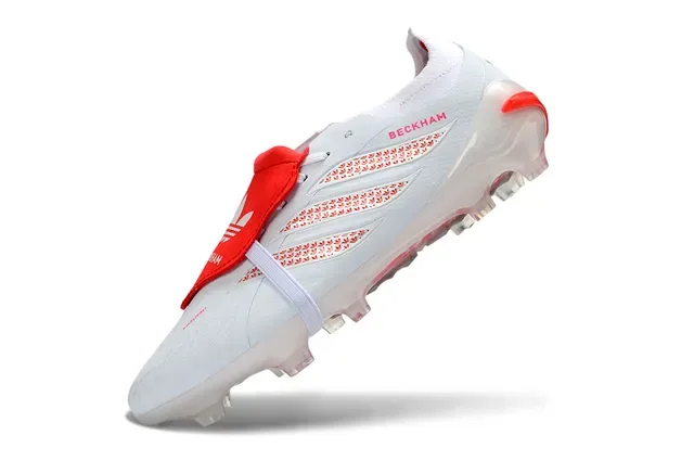Adidas Beckham X Speedflow White Red Firm-Ground Soccer Shoes 3