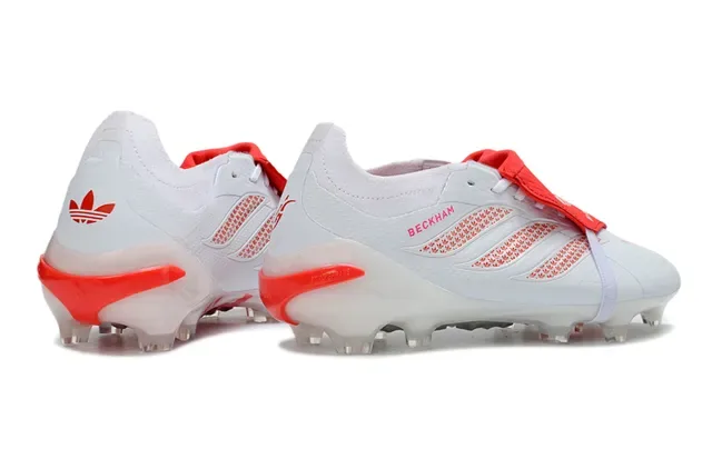 Adidas Beckham X Speedflow White Red Firm-Ground Soccer Shoes 5