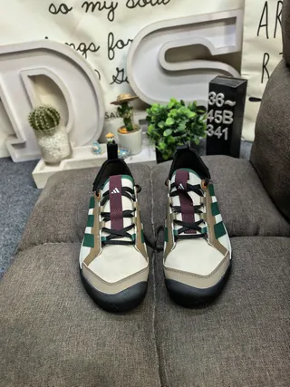 Adidas Noir et Brun Maille et Synthétique Empeigne Suela Caoutchouc Sneakers 10