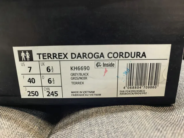 Adidas Noir et Brun Maille et Synthétique Empeigne Suela Caoutchouc Sneakers 22