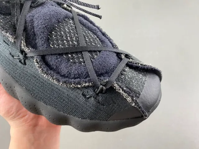 Adidas Black Gray Knit Upper Integrated Lacing Lifestyle Sneakers 2