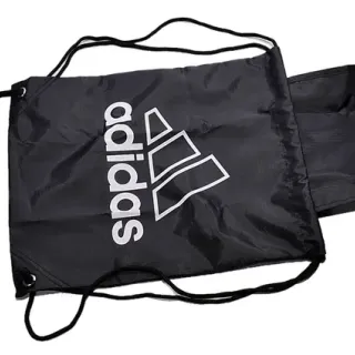 Adidas Noir Blanc Fermeture à cordon Léger Tissu Synthétique Sac