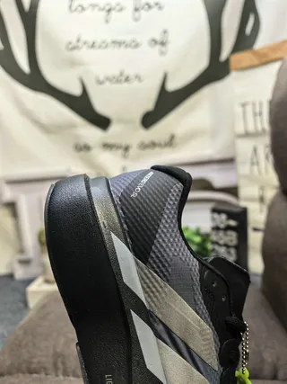 Adidas 蓝黑 工程网面鞋面 三条纹侧边品牌 跑鞋 3
