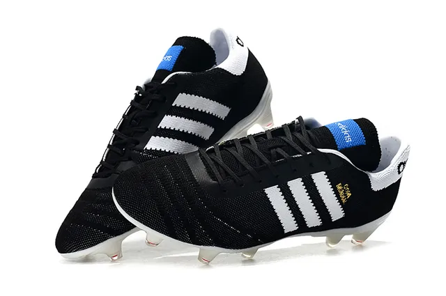 Adidas Copa Mundial Black White Red Firm-Ground Soccer Shoes 3