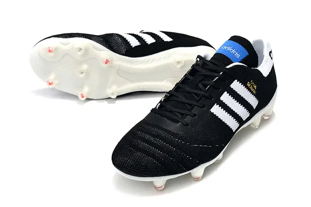 Adidas Copa Mundial Black White Red Firm-Ground Soccer Shoes 7
