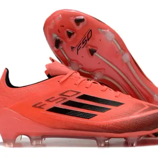 Adidas F50 Orange Noir Firm-Ground Chaussures de football