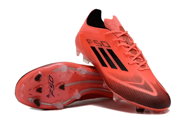 Adidas F50 Orange Noir Firm-Ground Chaussures de football 4