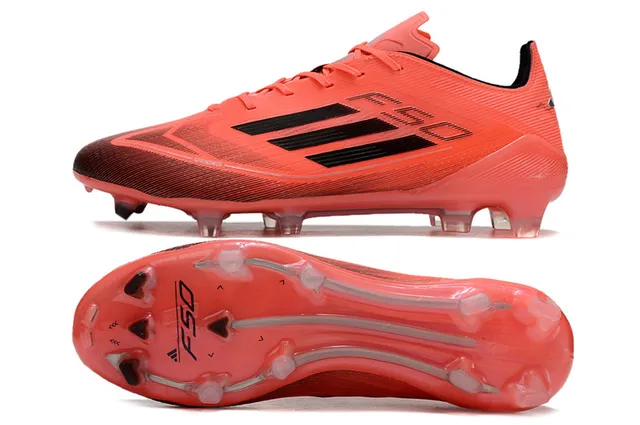 Adidas F50 Orange Noir Firm-Ground Chaussures de football 6