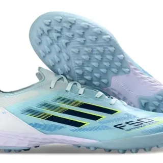 Adidas F50 Spark Flexx Tênis de futebol Turf Azul Claro