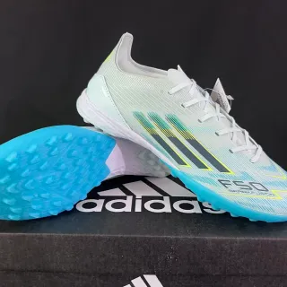 Adidas F50 Sparkfusion Light Mint and Cyan Turf Chaussures de football
