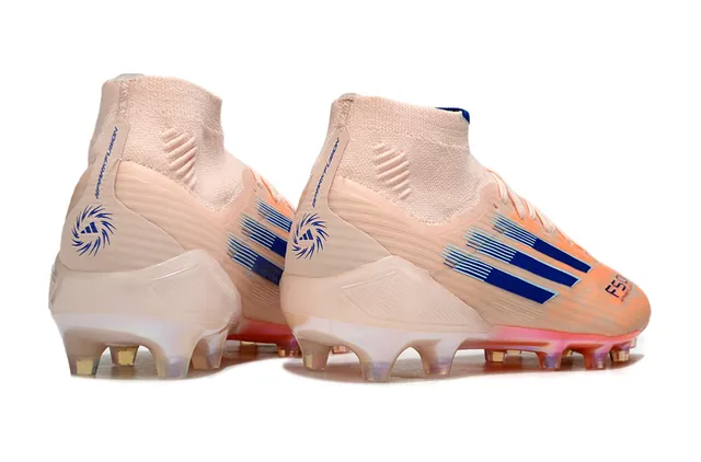 Adidas F50 Sparkle Fusion Beige Orange Blue Chaussures de football pour terrain ferme 5