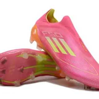 أحذية كرة القدم Adidas F50 Speedflow وردي نيون أصفر للأرضية الصلبة