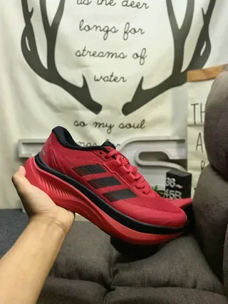 Adidas 灰绿网面鞋面三条纹侧边标志生活方式运动鞋 5