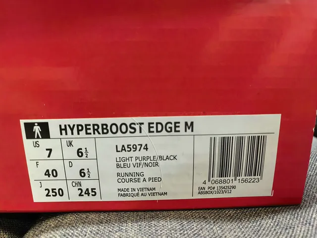 Adidas Hyperboost Bleu Noir Blanc Chaussures de course 2