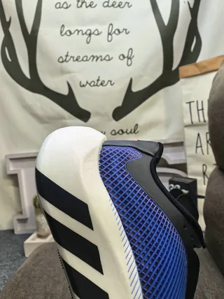 Adidas Hyperboost Bleu Noir Blanc Chaussures de course 3