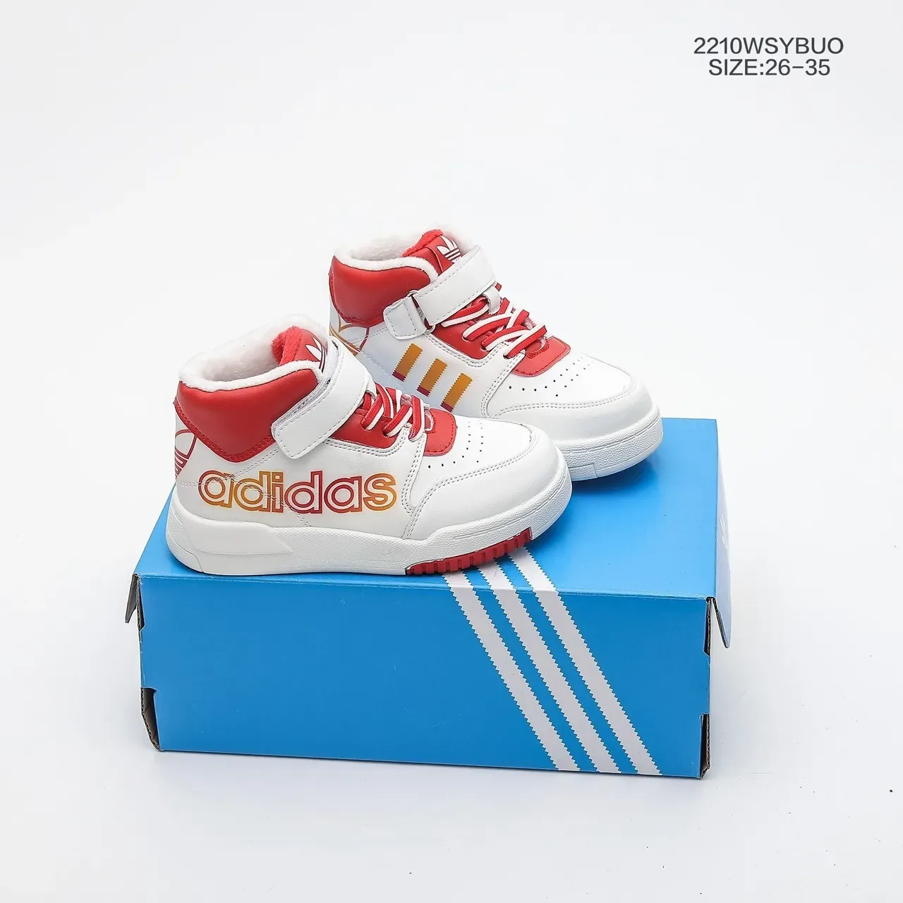 Adidas Enfants Chaussures Hautes à Strap Velcro Lifestyle 7