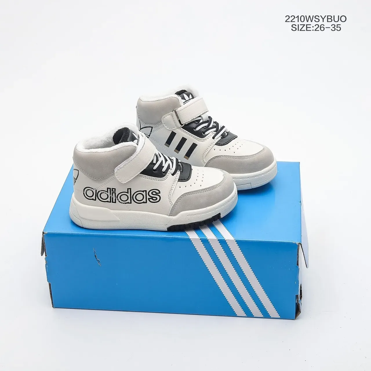 Adidas Enfants Chaussures Hautes à Strap Velcro Lifestyle 14