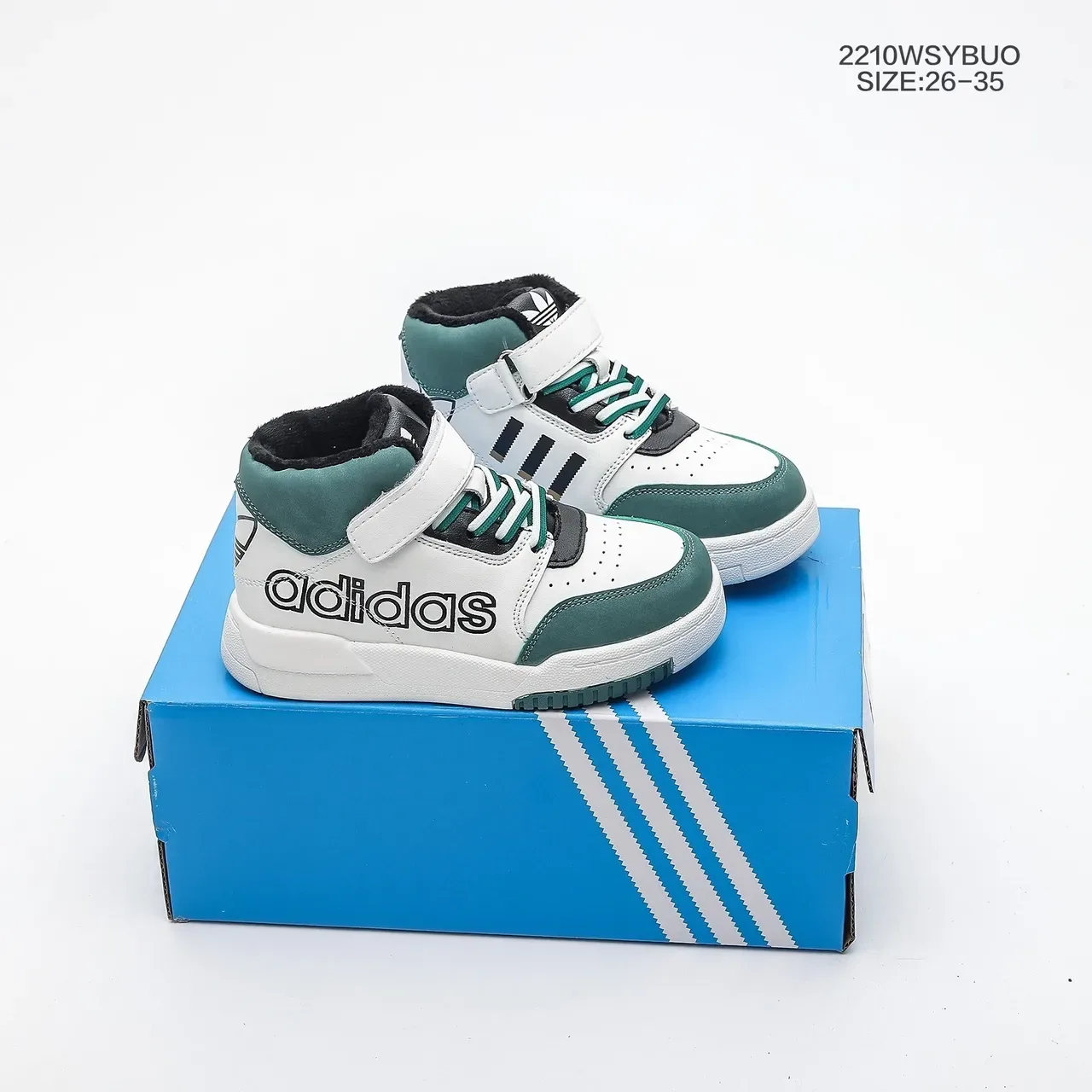 Adidas Enfants Chaussures Hautes à Strap Velcro Lifestyle 22