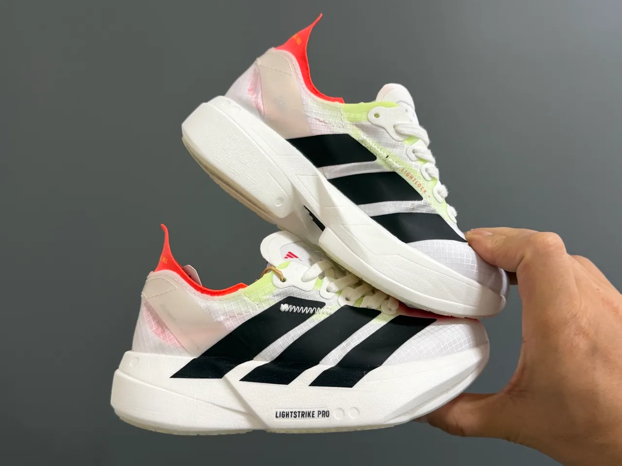 Adidas Lightstrike Pro Silver Red tênis de corrida 10