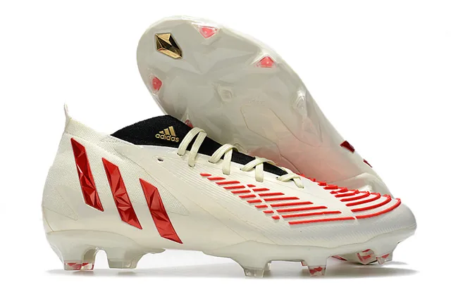 Adidas বহুরঙী সাদা উচ্চ-কাট নিট উপরের গ্রেডিয়েন্ট ওভারলে ফার্ম-গ্রাউন্ড ফুটবল জুতা 9