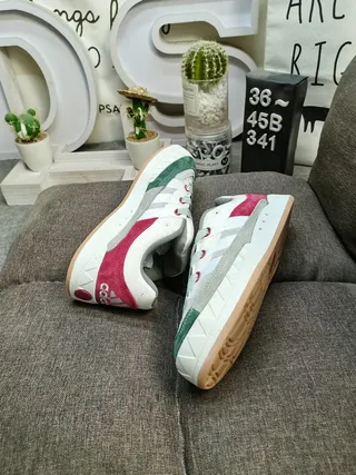 Adidas Tênis Lifestyle Rosa Bege de Camurça e Têxtil de Baixo Topo 16
