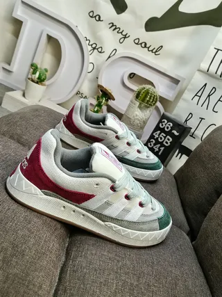 Adidas Tênis Lifestyle Rosa Bege de Camurça e Têxtil de Baixo Topo 19