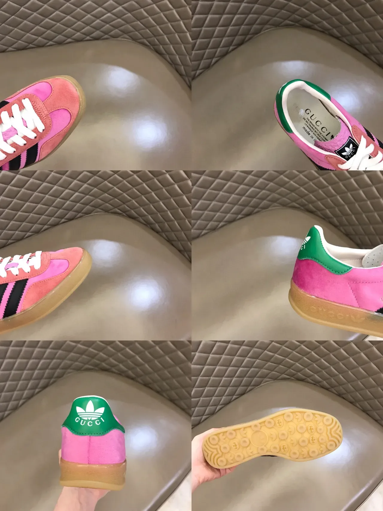 Adidas Zapatillas Lifestyle de Ante Rosa y Negro con Panel Lateral de Tres Rayas 2