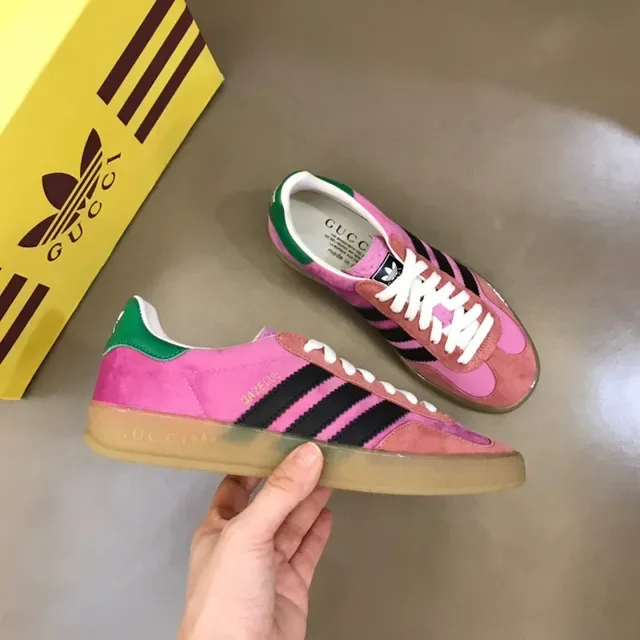 Adidas Zapatillas Lifestyle de Ante Rosa y Negro con Panel Lateral de Tres Rayas 6