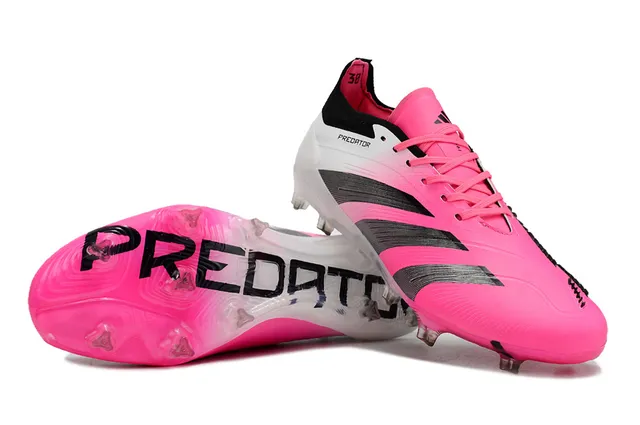 Adidas Predator Gradient Pink White Silver Firm-Ground Soccer Shoes 5