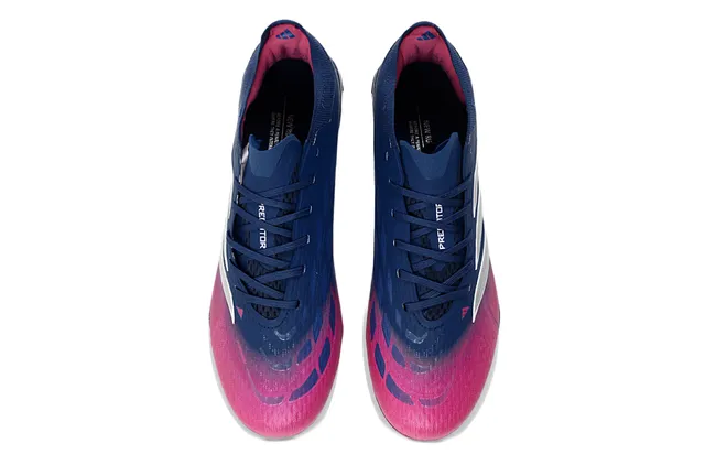 Adidas Predator الجزء العلوي المحبب Navy Pink تدرج Firm-Ground أحذية كرة القدم 2