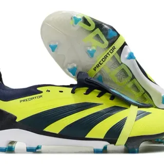 Adidas Predator नियोन पीला नेवी Firm-Ground फुटबॉल जूते